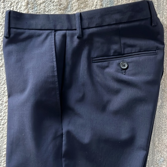 J. Crew Thompson dress work office pants 29x29 navy blue good used condition - Picture 2 of 7
